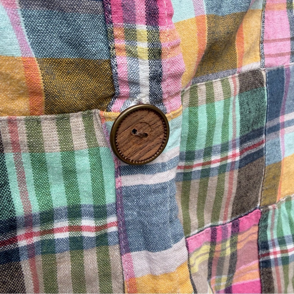 Vintage Y2K Madras Plaid Jacket Cardigan Shirt Shacket quilt like BFA Classics - Picture 5 of 5
